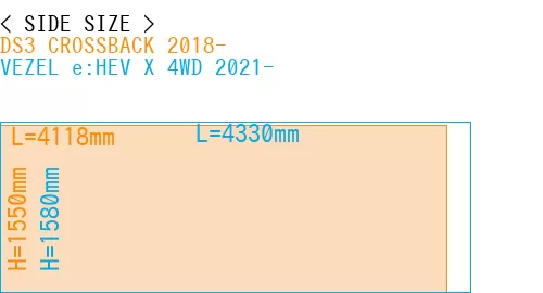 #DS3 CROSSBACK 2018- + VEZEL e:HEV X 4WD 2021-